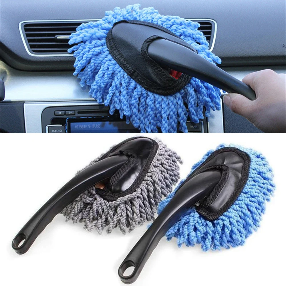 

Multifunctional Car Collector Cleaning Dusts Mop Bristles Strong Water Absorption Vehicle Cleaning Wax Mop Brush Car Wash