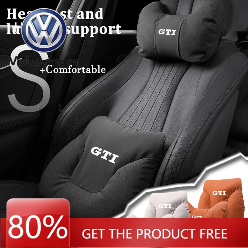 

Для VW Volkswagen Jetta MK5 Гольф Автокресло Мягкий Подголовник Поясничная Поддержка Подушка Для Шеи Дышащая Кожа Для VW GTI Tiguan Golf Pol
