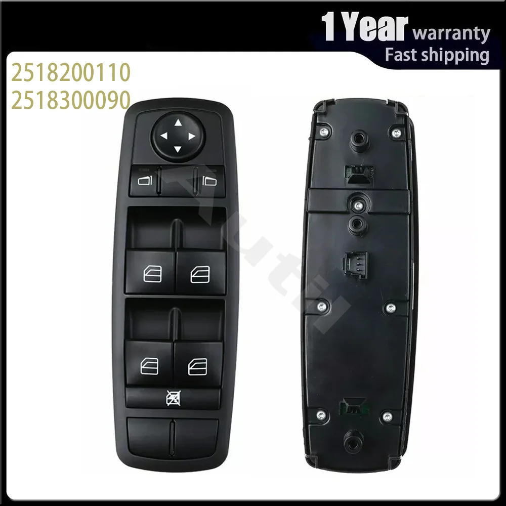 Power Window Master Switch Driver Left Side 2518200110 2518300090 for Mercedes W164 ML GLR Class350 320 ML350 450 R350 2006-2012