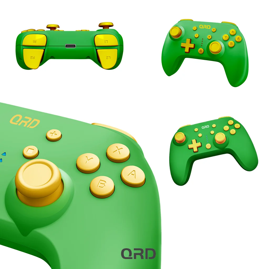 Controller di gioco wireless QRD Junior E5 per Switch/OLED/Lite Switch 2 PC IOS Android Mini gamepad regali per bambini 