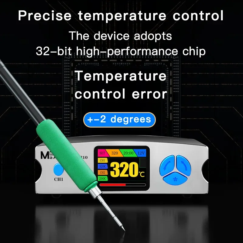 Maant-高精度溶接ステーション,大きなカラーディスプレイ,2秒の急速加熱,PCB,smd,bga修理,再作業プラットフォーム,HT-C210