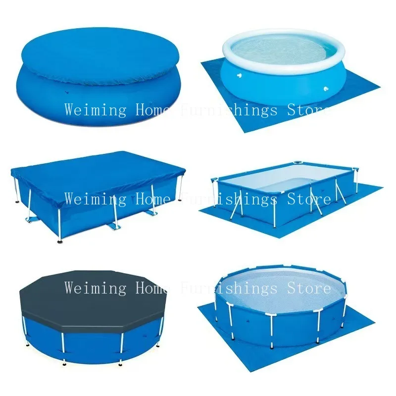 Cobertura de Piscina Retangular Solar à Prova Dágua Verão Piscina Banheira Capa contra Poeira 400 mm 190*400cm 220*450cm