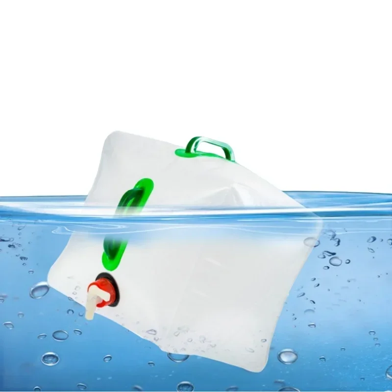Outdoor Folding Water Bag Large Capacity Portable Water Bag Camping Equipment Supplies Plastic Bucket Big Container Kettle