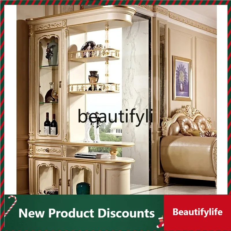 

LTRoom cabinet Double-sided solid wood European decorative cabinet furniture