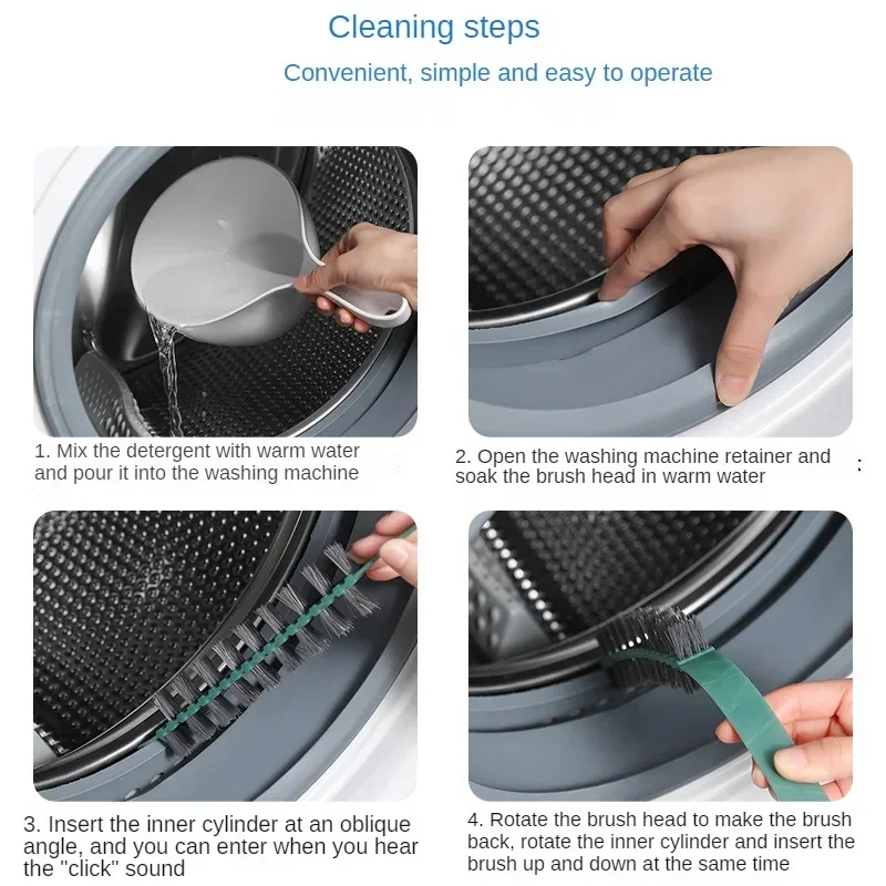 Washing Machine Cleaner Cleaning Brush For Inner Cylinder Of Drum Special Cleaning Tool With Long Hair Household Cleaning