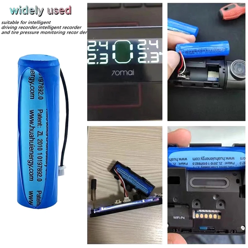 1 PCS 3.7V 500mAh HMC1450 Original Battery Blue Li-ion Battery For Smart Recorder 15*50mm