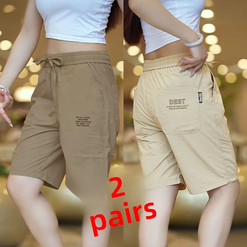 Ice Silk Four-Five Shorts Men's Summer Loose Quick-Drying Breathable Dirty Resistant Wear-Resistant Casual Five-Point Pants