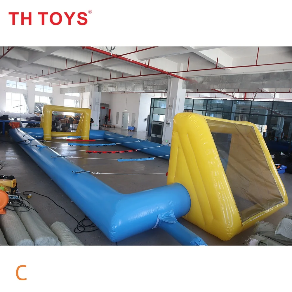 

Быстрая авиадоставка до двери, надувное футбольное поле для игры в футбол для людей из ПВХ, 12x6 м, коммерческое надувное футбольное поле.