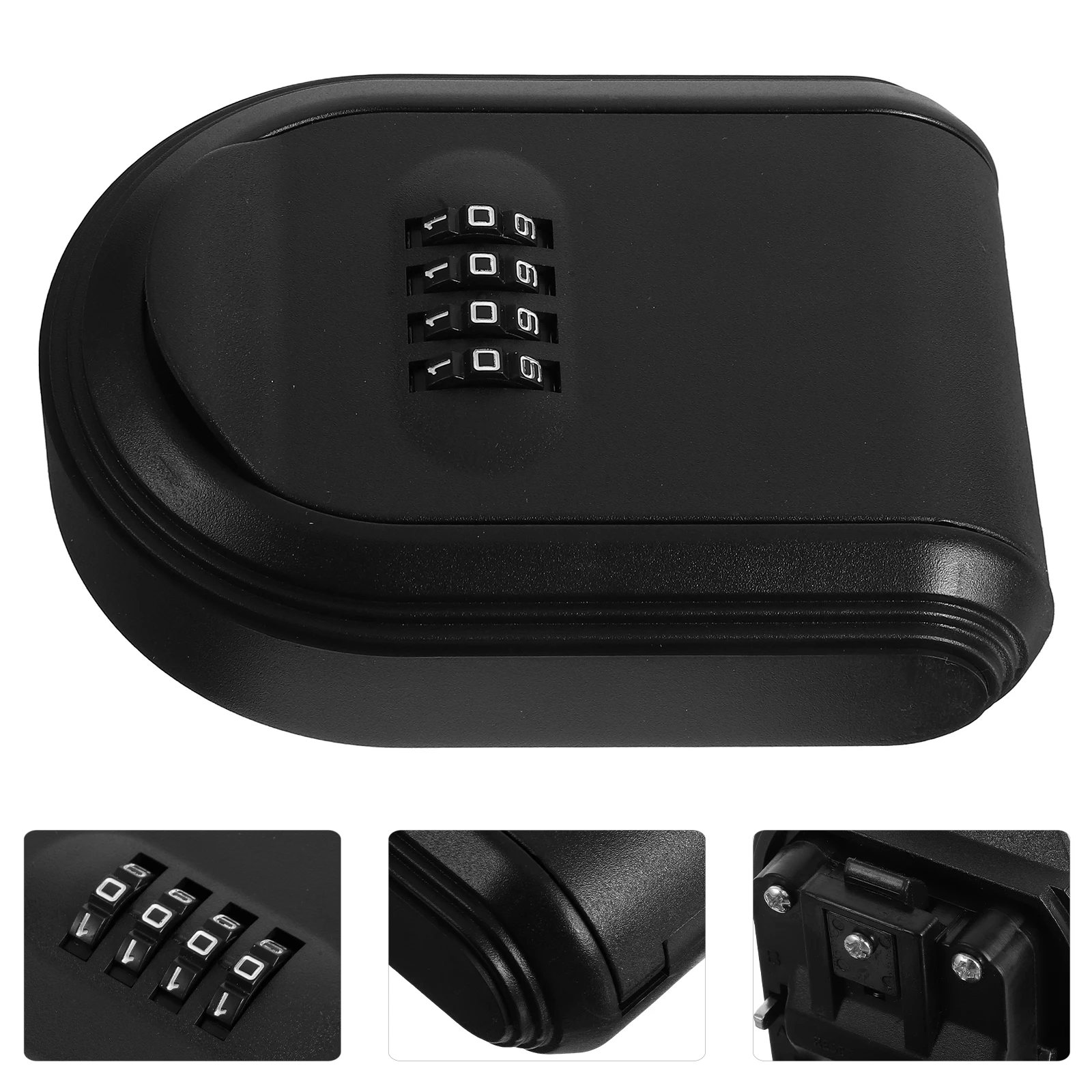 Wall Mounted Resettable Code Security Storage For Outdoor Car Keys Hide Abs Material Safe Cabinet Holder Lock For