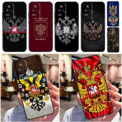 Russia Coat Of Arms Eagle Flag Case For Xiaomi 13 12 Lite 12X 11T 12T Pro Cover For POCO F5 X5 X3 Pro X4 F4 GT F3 C40 M5s