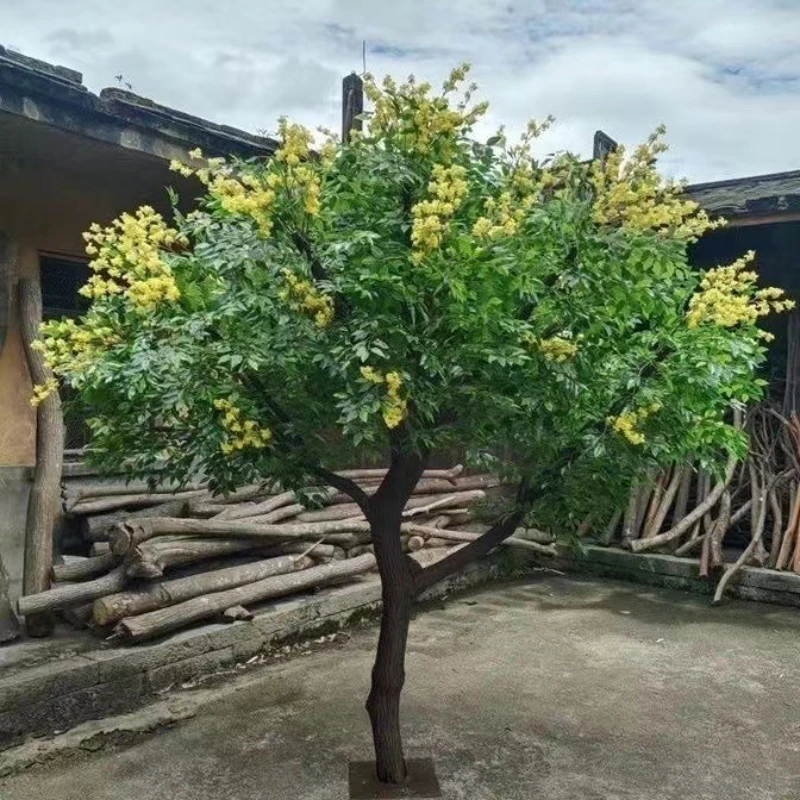 

Simulation of osmanthus tree large indoor fake tree decoration hotel Internet celebrity props landscaping floor ornaments