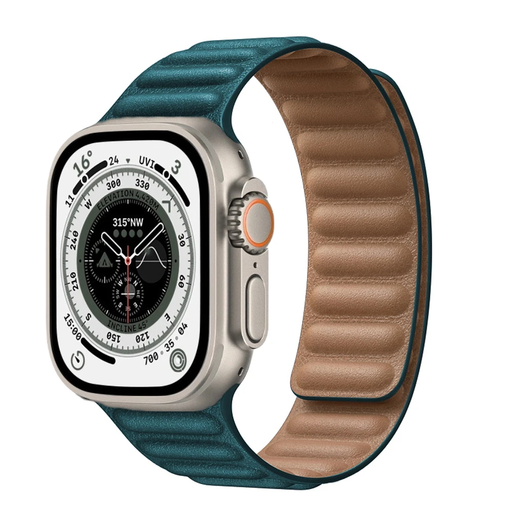 Correa de reloj para Apple Watch Ultra, pulsera de atracción magnética de ajuste para iWatch 6 5 4 SE, 44mm, 40mm, 42mm, 49mm, 9, 8, 7, 45mm, 41mm