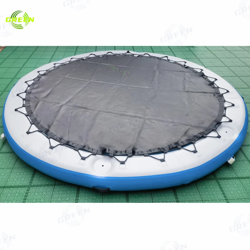 Green Custom Pool Hammock Head Travel Hammock Inflatable Pool Float Hammock for Adults