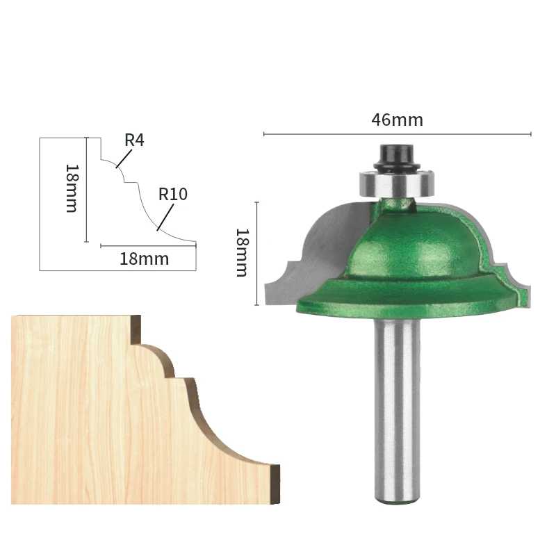 YUSUN 1PC 8MM Shank Classical Bit Router Bit Woodworking Milling Cutter For Wood Bit Face Mill Carbide Cutter End Mill