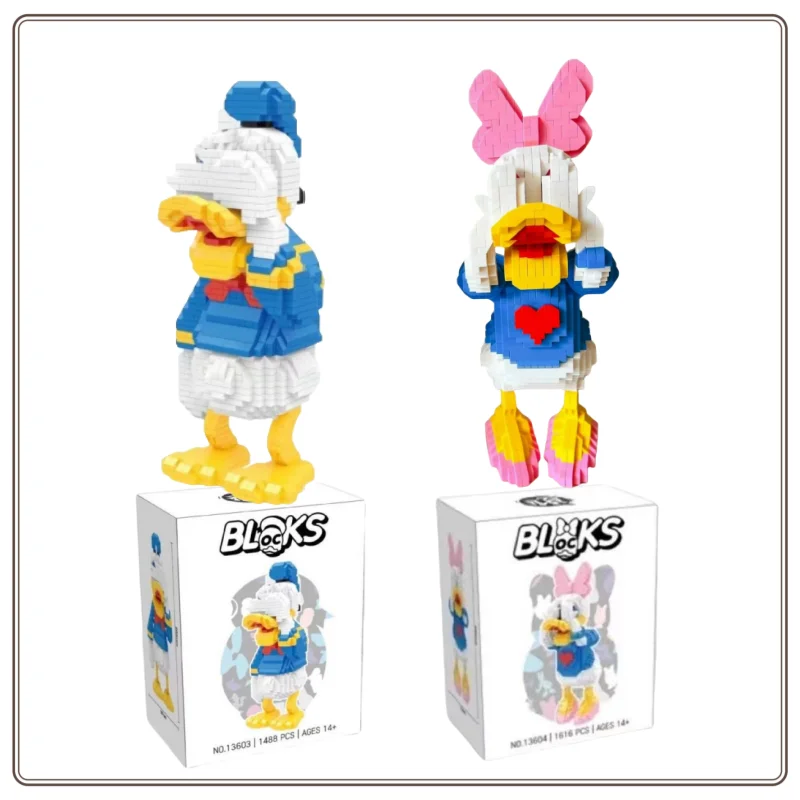 New Disney Mickey Minnie Daisy Donald Duck Building Blocks ประกอบ Micro-particle ของเล่นเพื่อการศึกษาเครื่องประดับของขวัญ