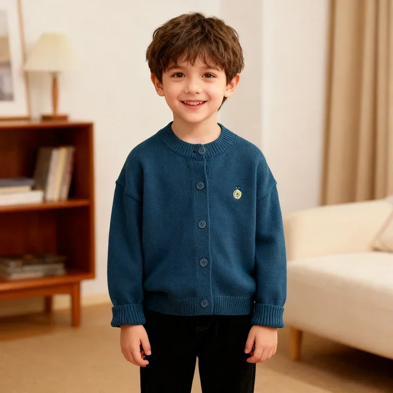 

0-6Yrs Autumn Boys Sweater Knitting Cardigan Children Garment Knit Cardigan Clothing Winter Long Sleeves Baby Boy Girl Clothing