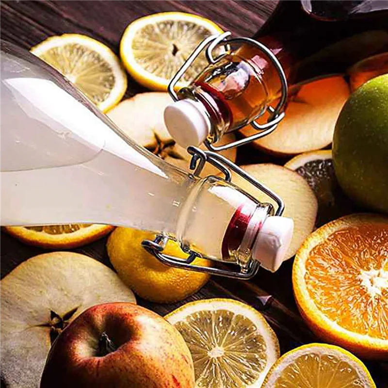 【신규 판매】 스윙 탑 유리 병 뚜껑 Grolsch 스타일 맥주 병 맥주, 소다 병, 홈브루잉 50P 용 플립 맥주 병 스윙 캡