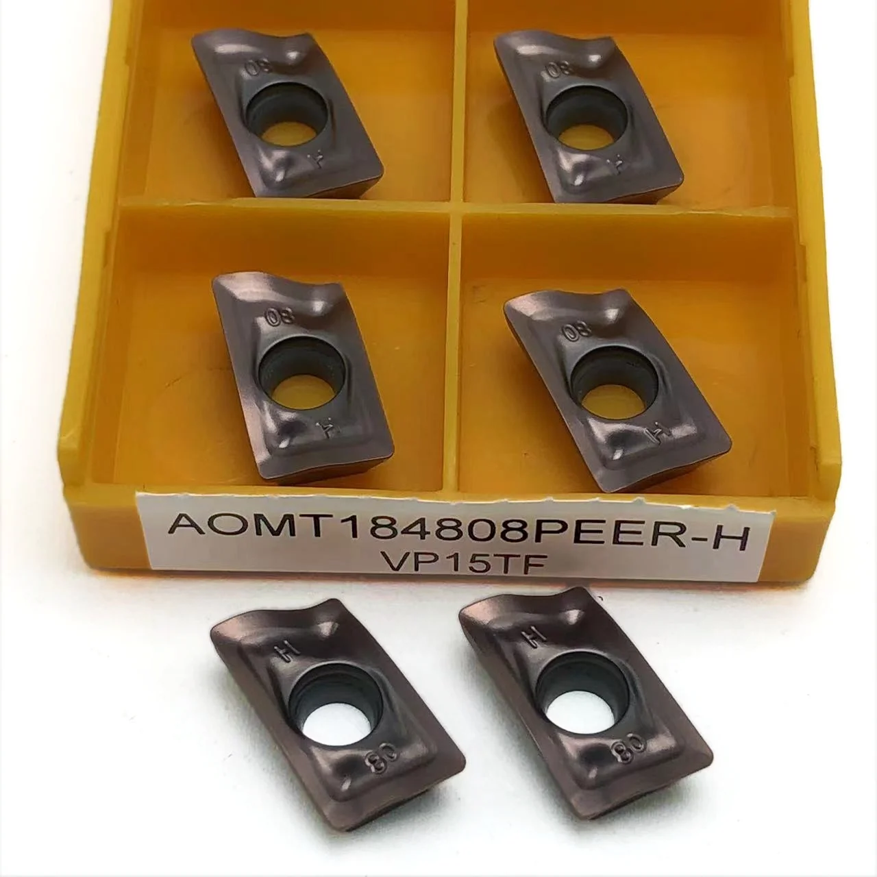 Original einsatz AOMT184808PEER-H vp15tf cnc Hartmetalle in sätze Dreh werkzeuge