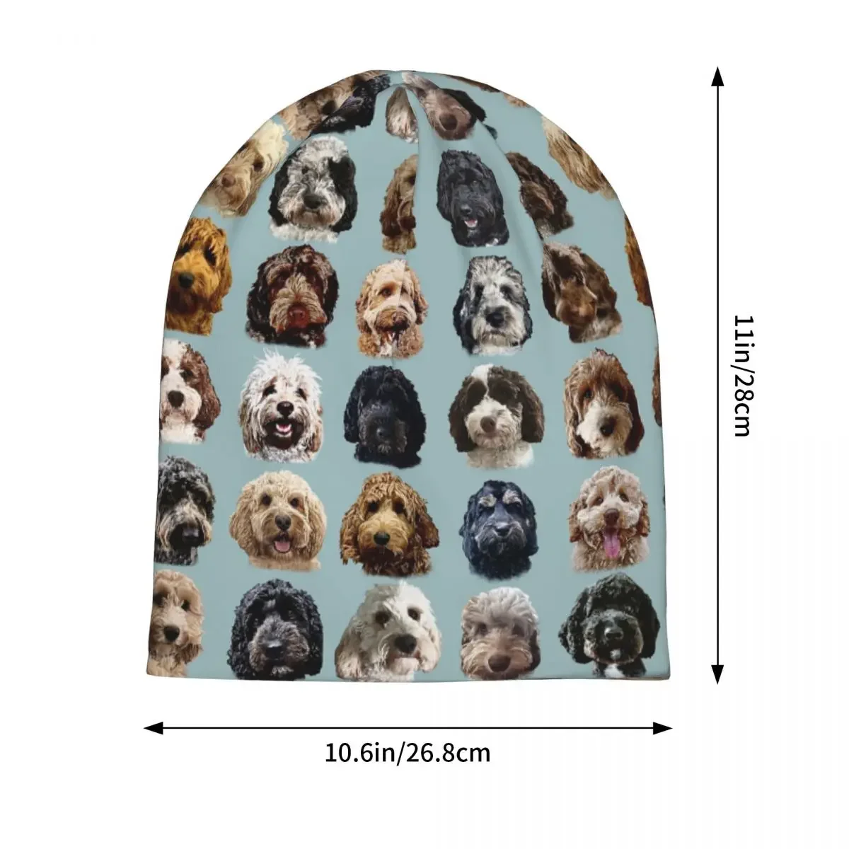 Cockapoo And Doodle Dog Collection Warm Knitted Cap Fashion Bonnet Hat Autumn Winter Outdoor Beanies Hats for Unisex Adult