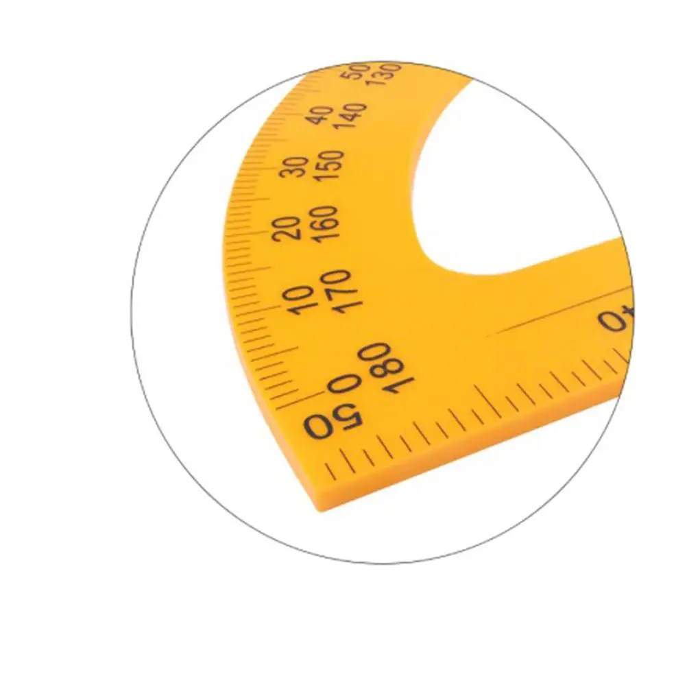 Protractor Ruler Small Size Plastic Precision School Stationery Teaching Aid Drafting Tools Study For Students
