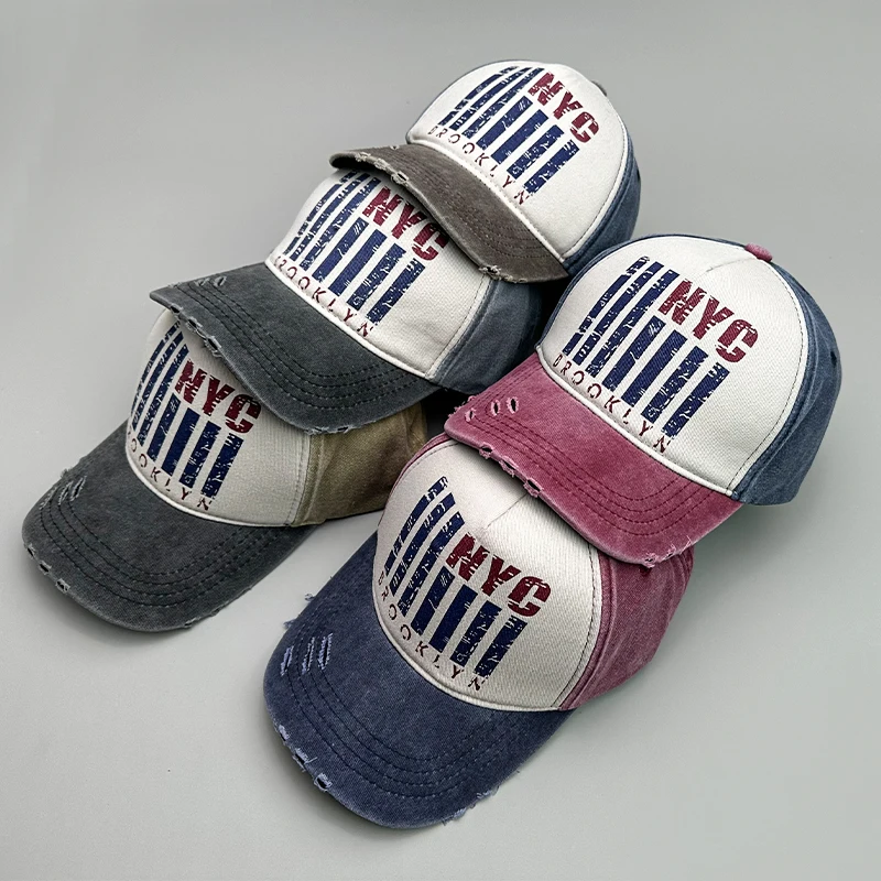 Männer Frauen Baumwolle Mode Snapback Caps vielseitige Freizeit neue Cowboy Baseball Hut Straße Hip-Hop Sonnenschirm Outdoor-Sport Amerikaner – Detail 2