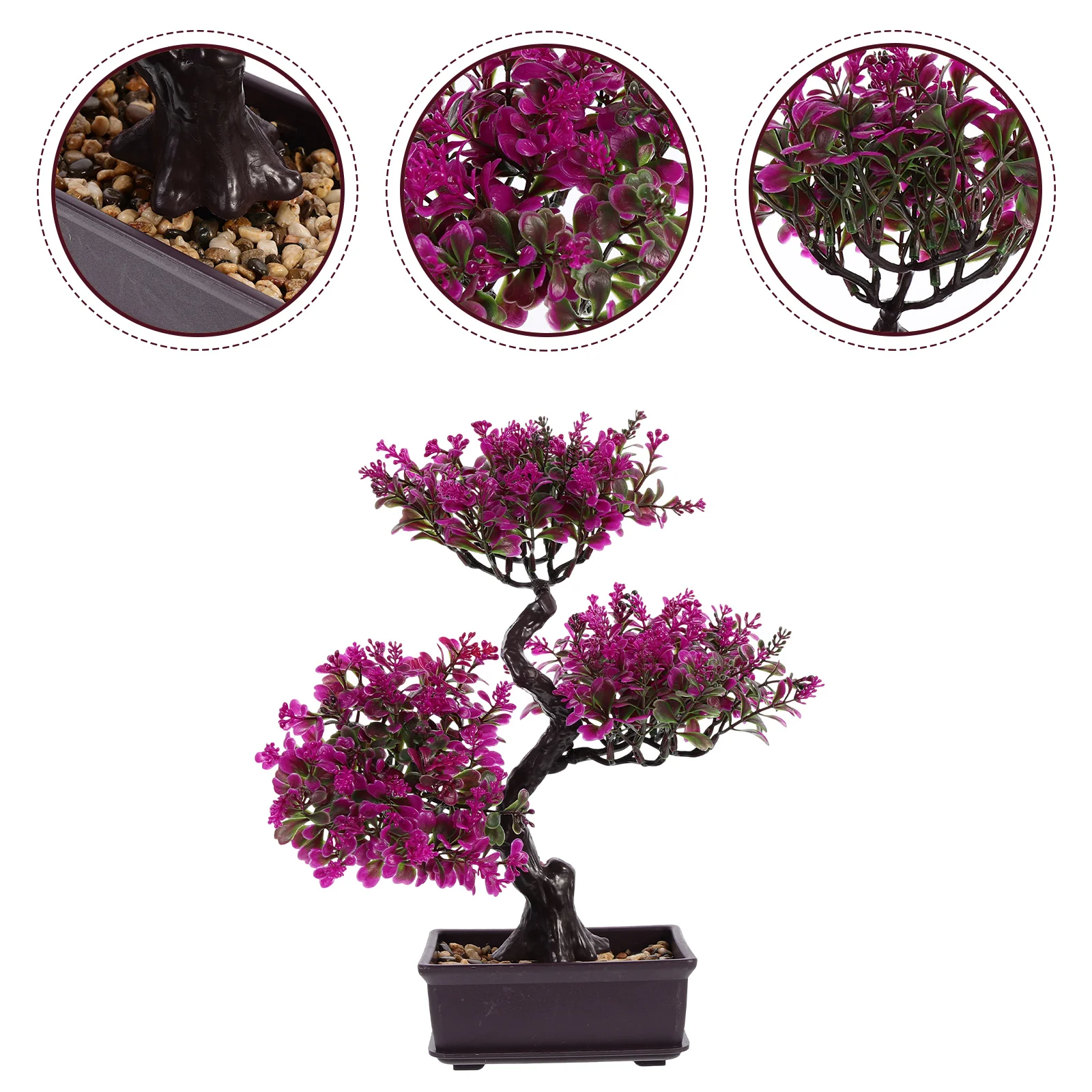 

Faux Bonsai Decor Artificial Plant Decors Simulation Green Plants for Indoor Use and Realistic Perfect for Busy Lives