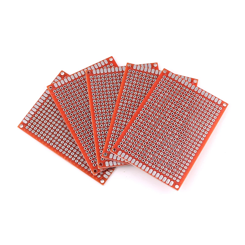 20 buah biru 5x7cm sisi ganda prototipe DIY papan sirkuit cetak Universal PCB Protoboard Kit PCB Set papan roti