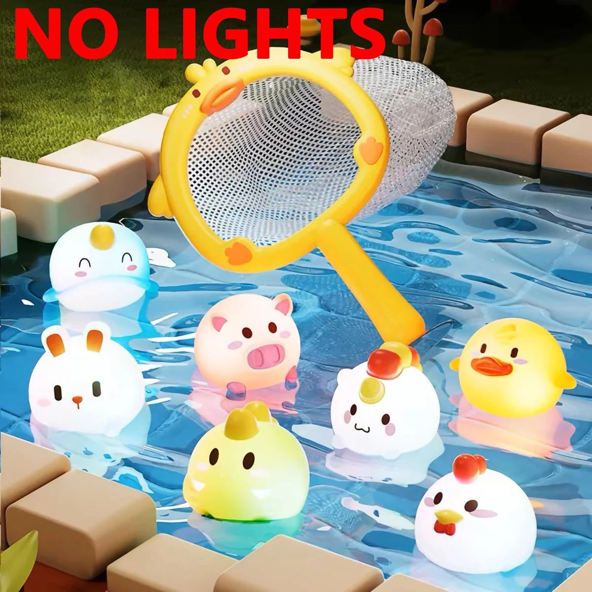 Squeaking Sound Toys Baby Cute Animals Bath Toy Swimming Water Soft Rubber Float Bathtub Duck for Kids Play Funny Gifts