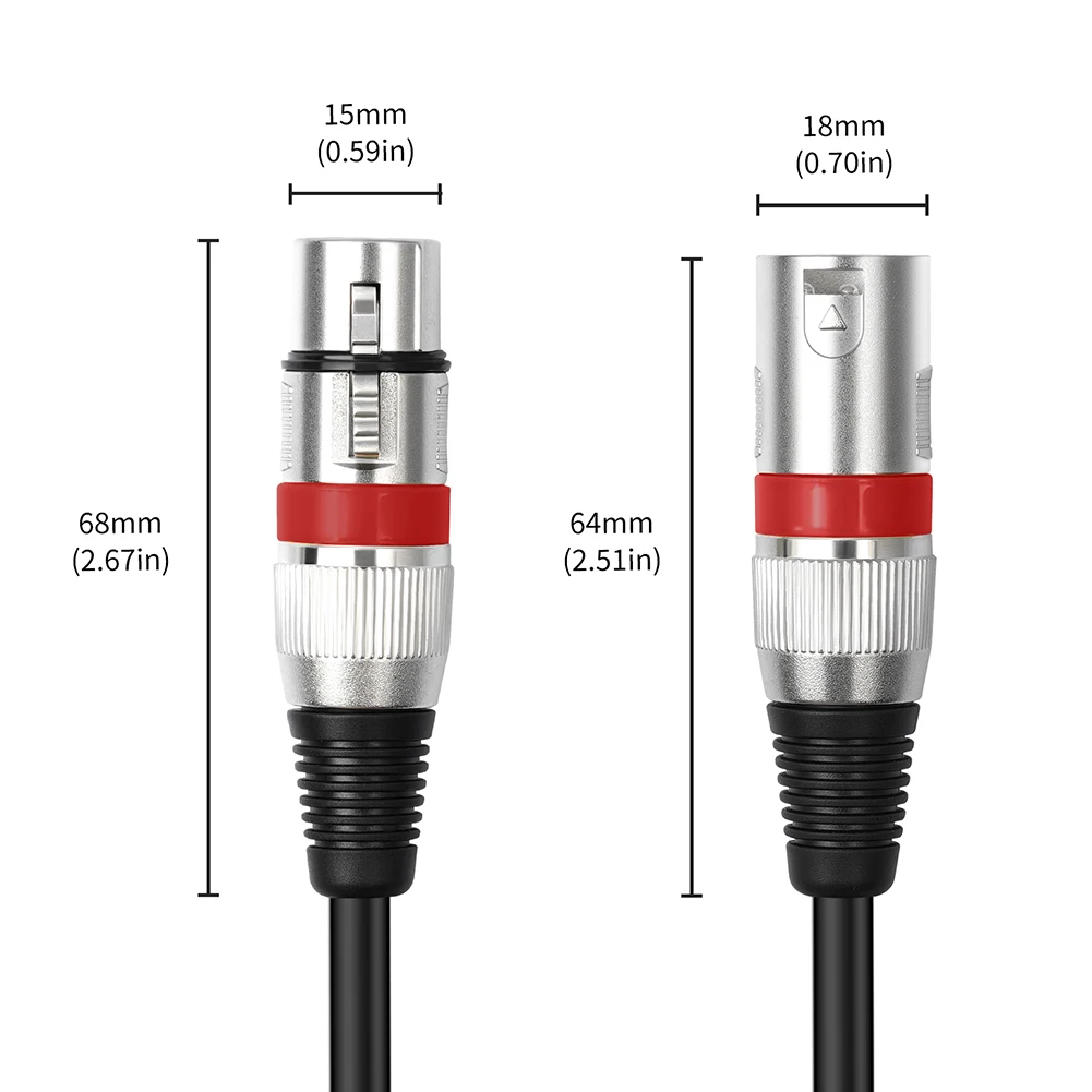 10-упаковочный кабель XLR, разноцветный кабель «папа-мама», микрофонный кабель XLR-кабель XLR для аудиомикшера, акустическая система, радиостанция