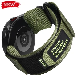 Тактический спортивный ремешок для Samsung Galaxy Watch Band 6/5/4 40 мм 44 мм 6 Classic 43 47 мм, нейлоновый браслет-петля для Active Gear S3, 22 мм 20 мм