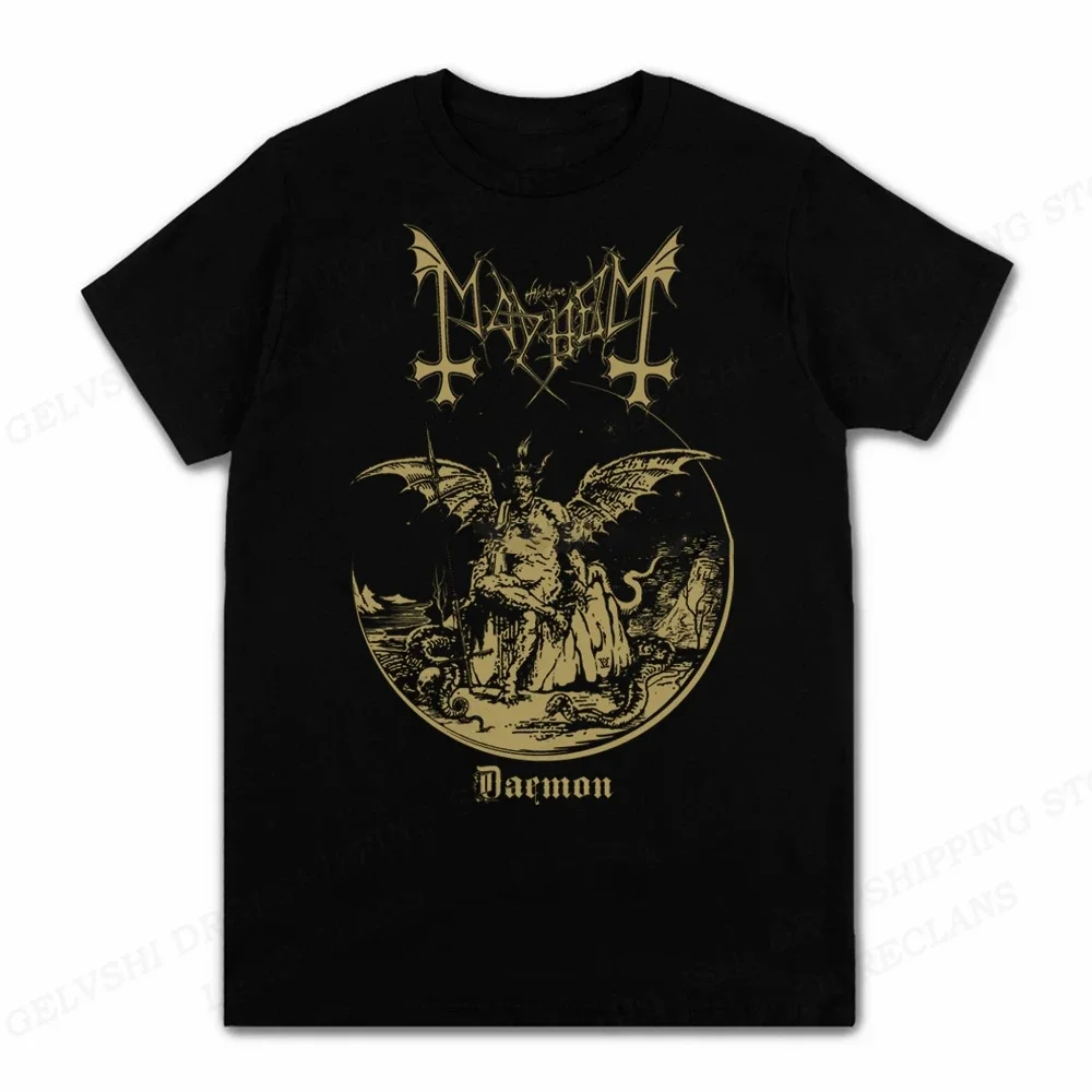 Rapper Mayhem Death T Shirt Men Fashion T-shirts Cotton Tshirt Kids Hip Hop Tops Tees Women Tshirt Anime Rock Camisetas Boy Tees image 2
