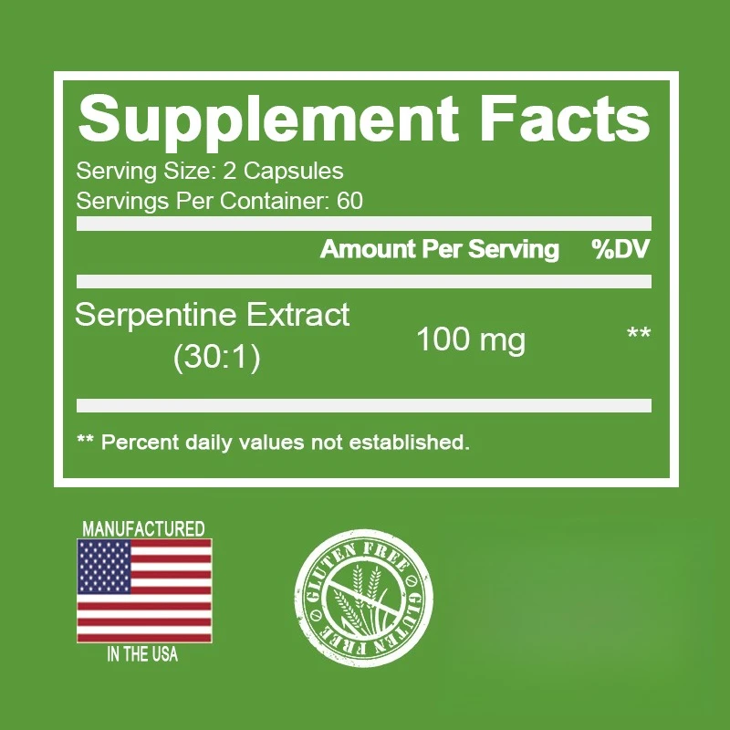 Kapsułki Serpentine - Naturalne ekstrakty ziołowe, wspierają zdrowie serca, wzmacniają odporność organizmu, bez GMO