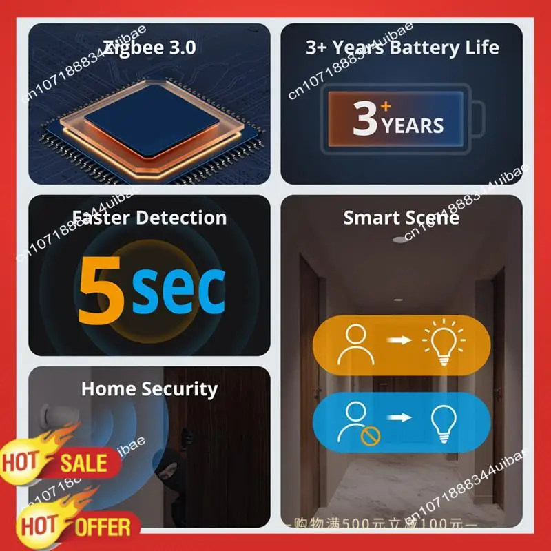 

B47C Zigbee датчик движения датчик присутствия человека инфракрасная сигнализация обнаружения умный дом для Alexa Google Home Smartthings Alice
