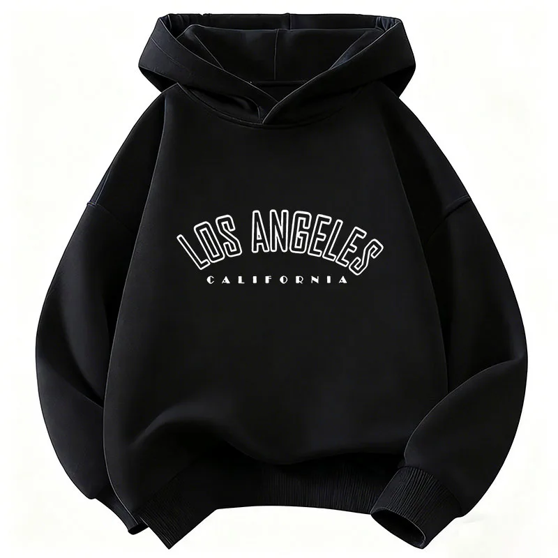 Los Angeles Letter Print Kids Hoodie Hip Hop Casual Sweatshirt Boys Girls Spring Autumn Loose Tops