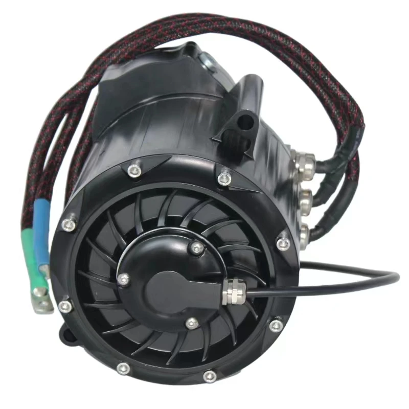 

Shortened version of electric motorcycle and bicycle intermediate drive motor