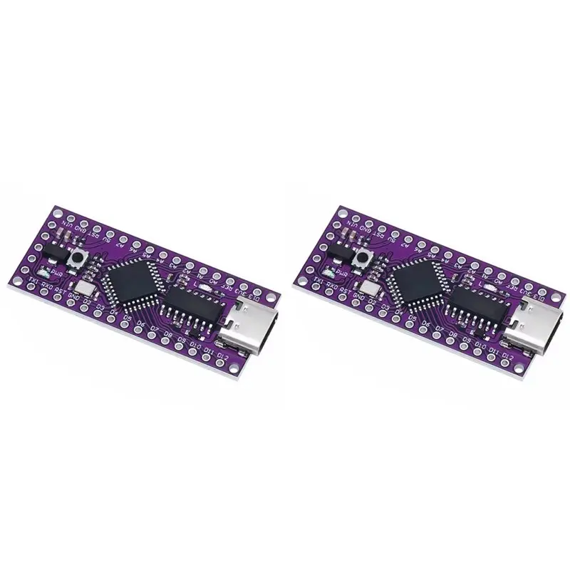 

2X LGT8F328P Minievb Nano V3.0 Плата для разработки, совместимая с Arduino, с CH9340C HT42B534 TYPE-C
