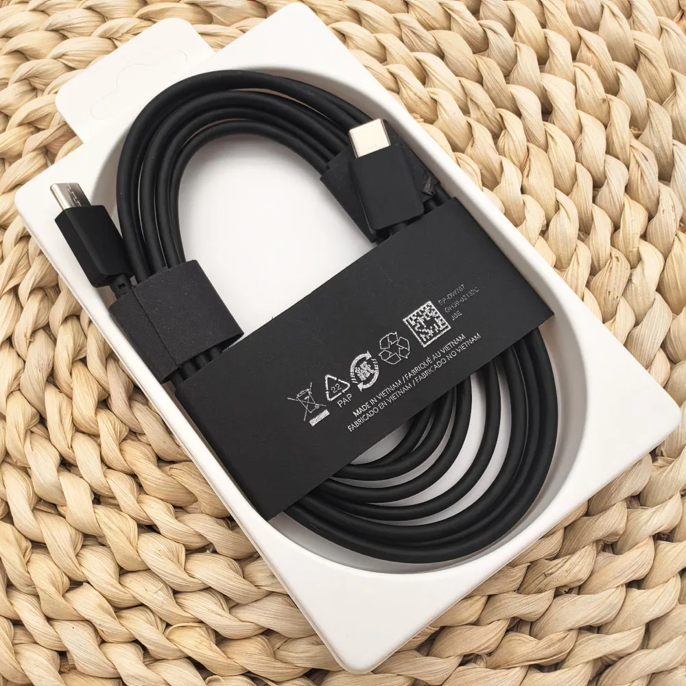 Samsung 25W 45W USB C To Type C Cable 1.8M For Galaxy Z Fold 8 7 6 S26 S25 FE S24 S23 Ultra Plus 65W PD Fast Charge Charger Cord