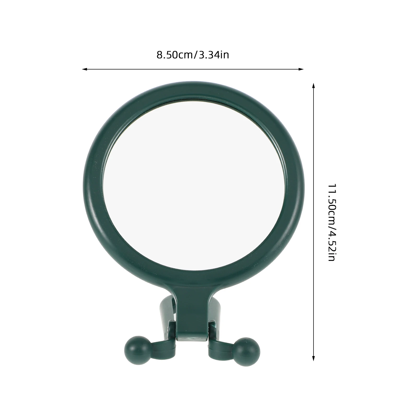 5倍拡大両面化粧鏡 折りたたみ式ハンドヘルドコンパクトデザイン 旅行用バスルームドレッシングテーブル用