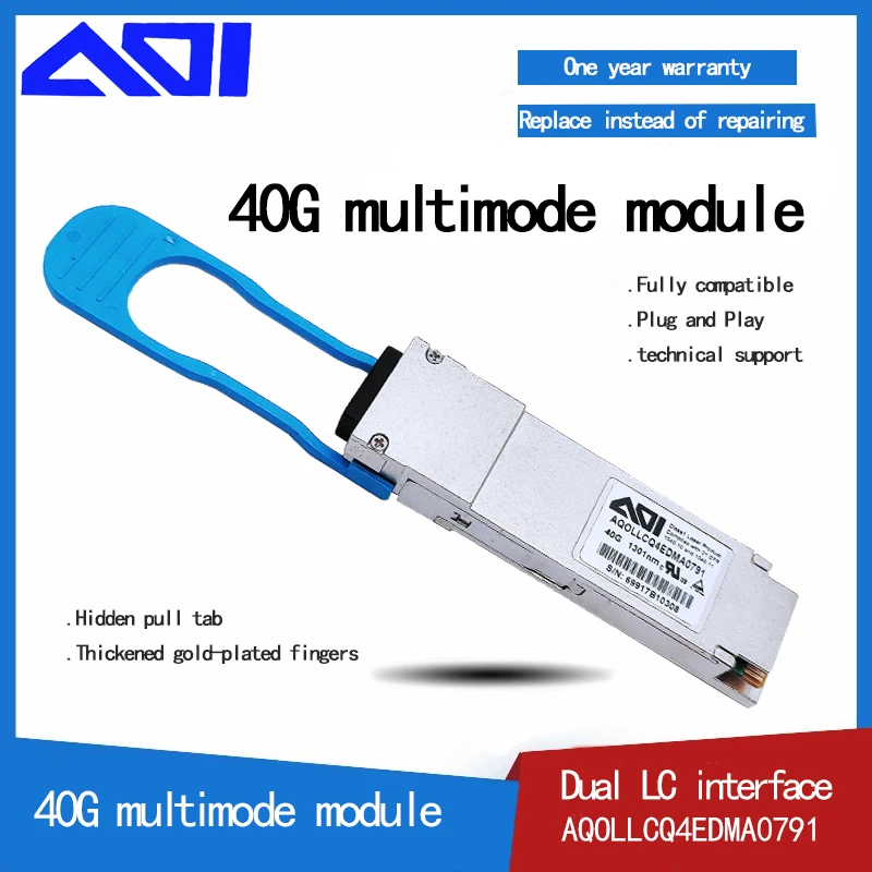 QSFP 40Gb LC MPO Transceiver Module 40GBASE-LR4 QSFP+ 1310nm 10km/20km DDM Fiber Optic Module For MikrotikOptical Equipment