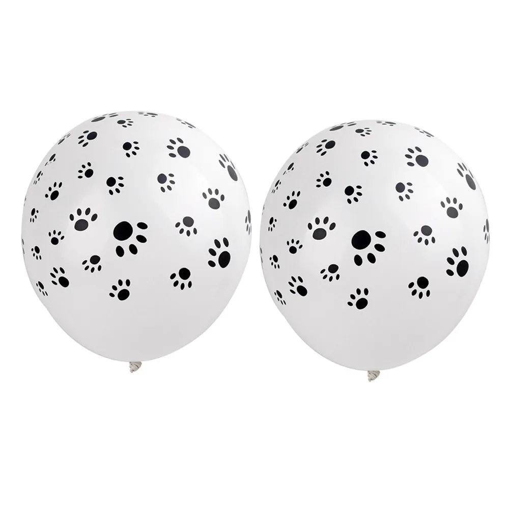 1Pcs Pet Balloon Set Lets Pawty 6 Sequins 12 Inch Balloons 6 Claw Printed Party Decoration Balloon for Birthday Festival