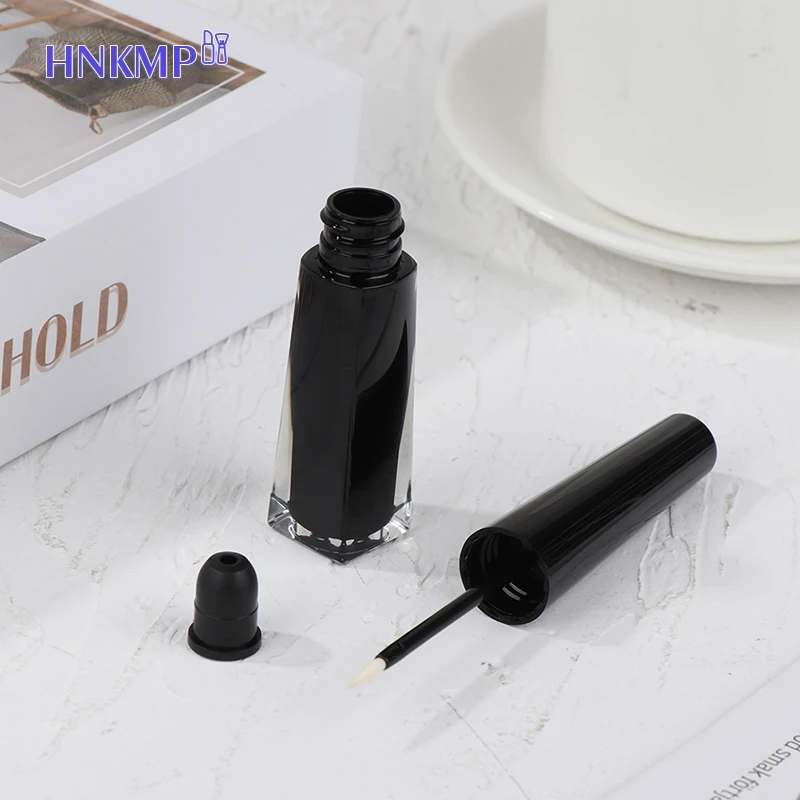 1Pc 3ml Empty Eyeliner Tubes Bottles Black Containers Eyeliner Tube Eyelash Growth Liquid Tubes Makeup Tools