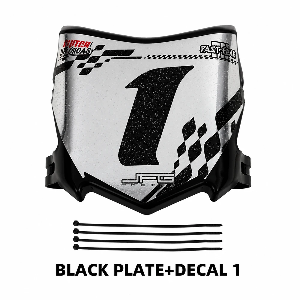 Voorste kentekenplaat voor Surron Talaria E-Ride Pro Q20 Tuttio Soleil 01 Ebox Dragster ETM RTR Dirt E-Bike met sticker