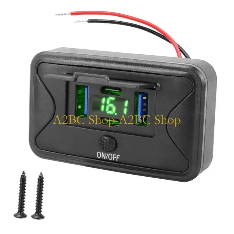 A2BC Efficient 12V 24V 108W Marine Bus Truck Car Power Adapter With 4 Charging Ports LED Display And Universal Device Support