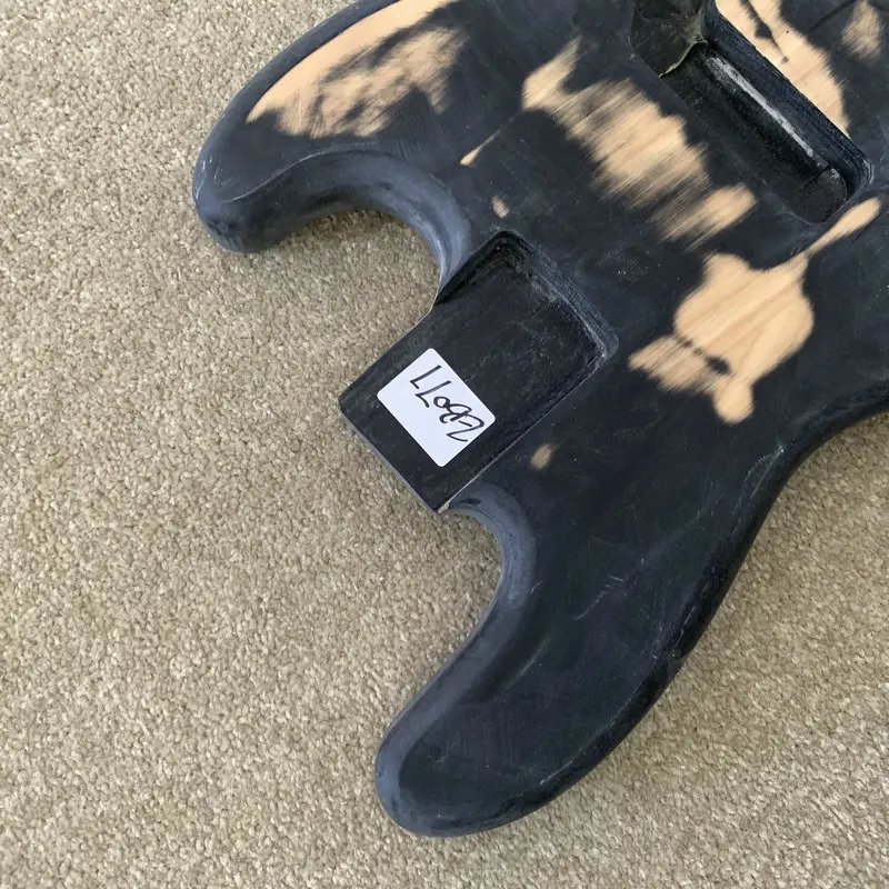 EB077 Solid ASH 4 Strings Electric BASS Body Jazz Bass JB Pickups DIY for Replace Unfinished Wood Crack