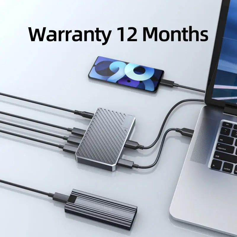 Концентратор 4 в 1 Thunderbolt 3 USB4.0 с ультрафункциями, 40 Гбит/с, быстрая скорость подключения к ПК, док-станция USB C для портативного компьютера