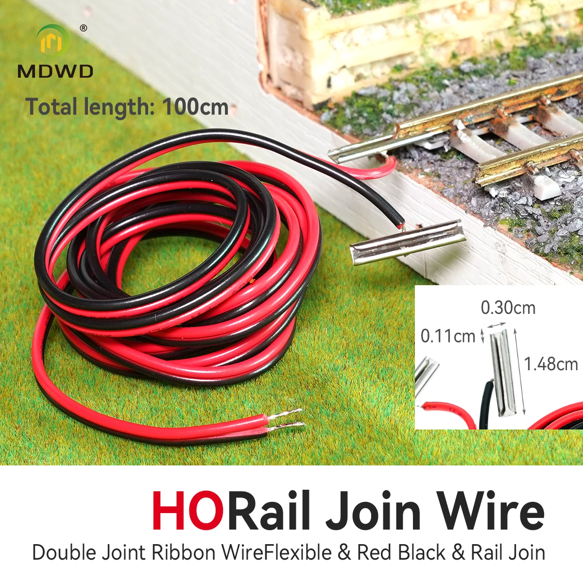 Ho Scale Railway Track Controller Connection Line 1:87 Rail Join Wire Railway Train Accessories for Diy Model Making 1pc