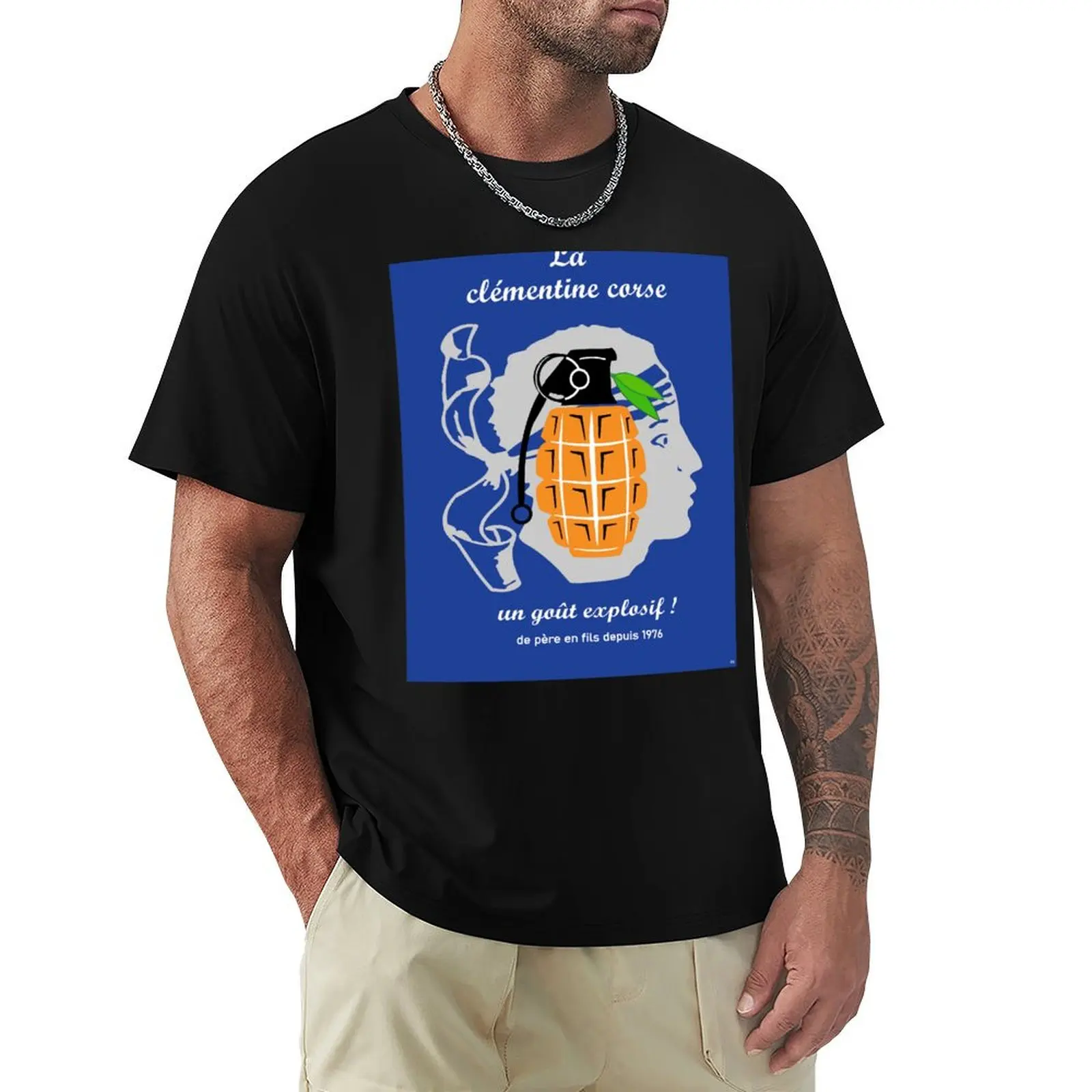 Corse Corsica FLNC Bastia Ajaccio France Camiseta de diseño vintage de manga corta para correr, de secado rápido