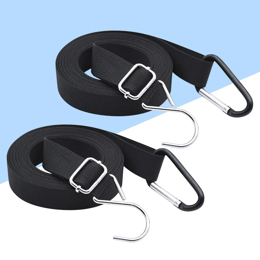 

2Pcs Durable Adjustable Car Cover Straps Wind Protector Nylon Rope for Most Cars Portable Lightweight Black Car Cover Straps