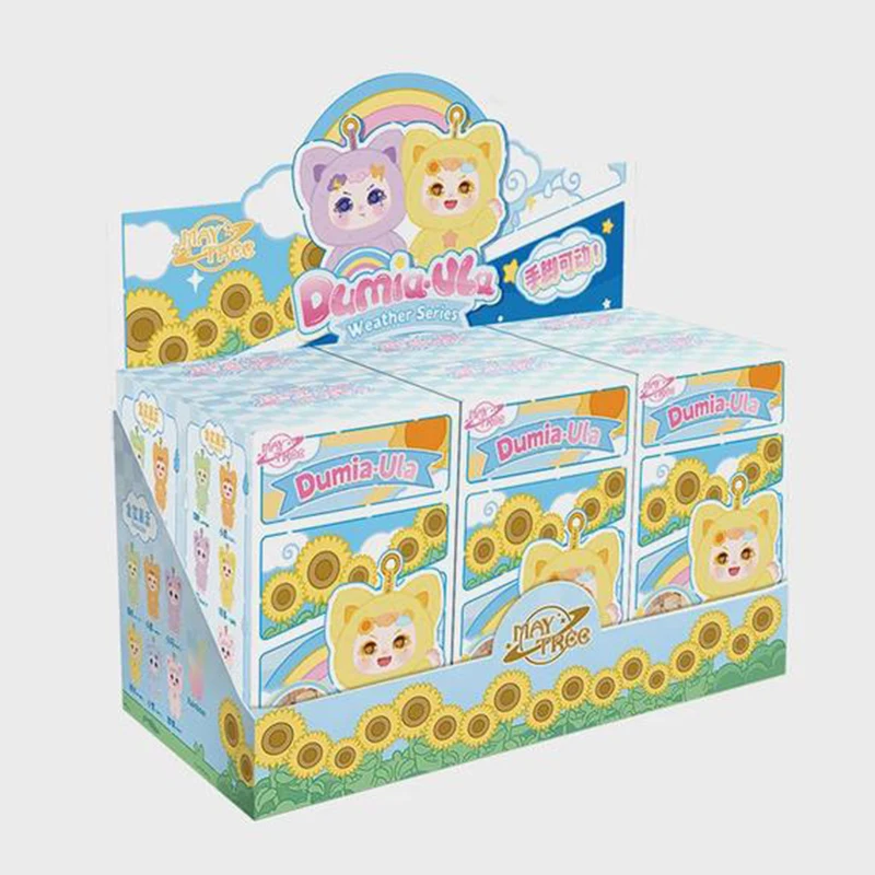 Genuino Llavero Colgante Dumia de la Serie Meteorológica Ula de Maytree de 17 cm, Juguete de Vinilo y Peluche de Moda, Caja Sorpresa, Muñeco Articulado, Lindo Regalo para Mascotas