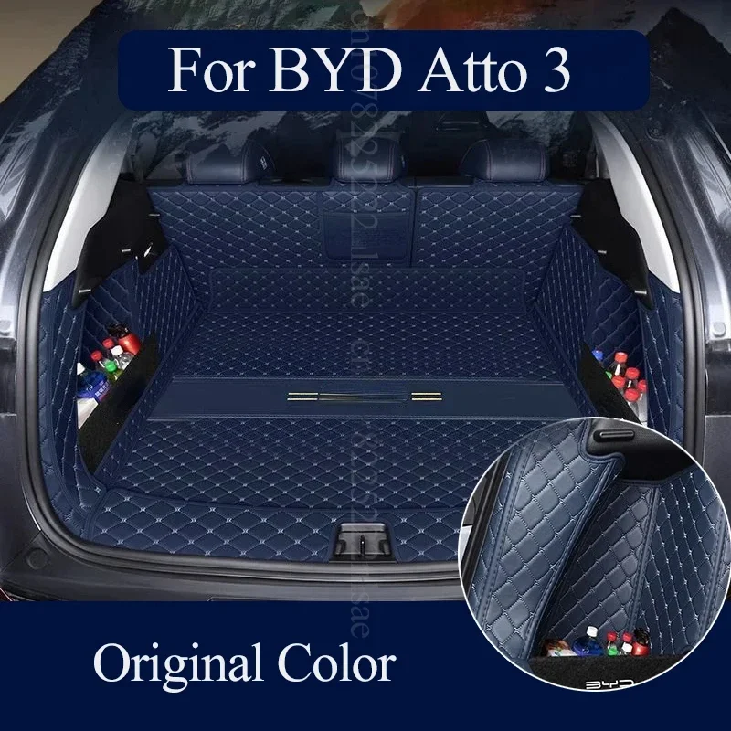 for BYD Atto 3 Yuan Puls 2024 Car Trunk Mat Boot Cargo Liner Tray Rear Trunk Luggage Floor Carpet Car Interior Accessories